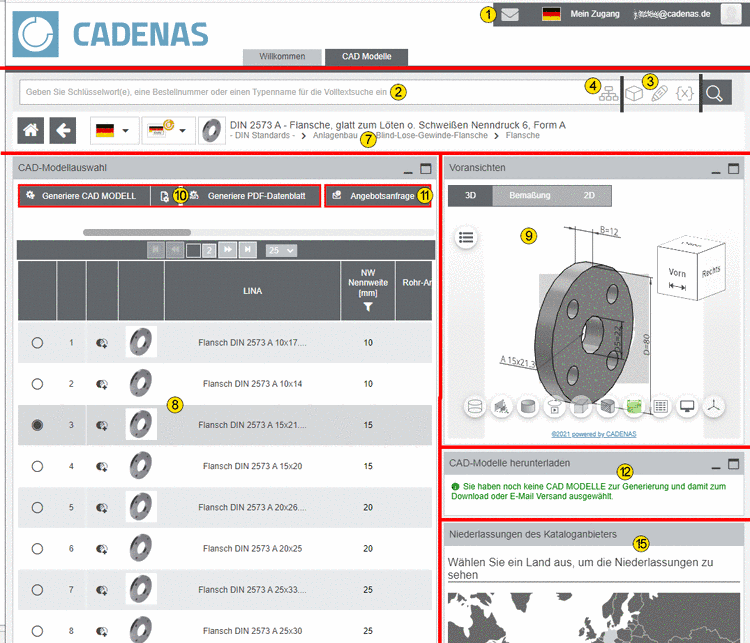 User interface supplier portals
