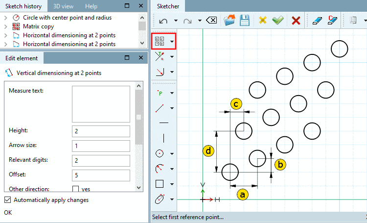 Matrix with 4 columns and 3 rows