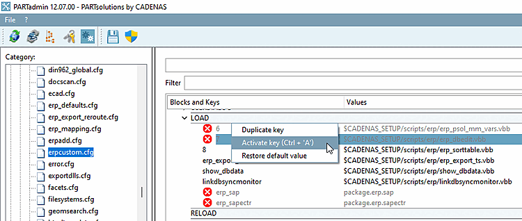 PARTadmin -> erpcustom.cfg -> [LOAD] -> erp_dbedit.vbb