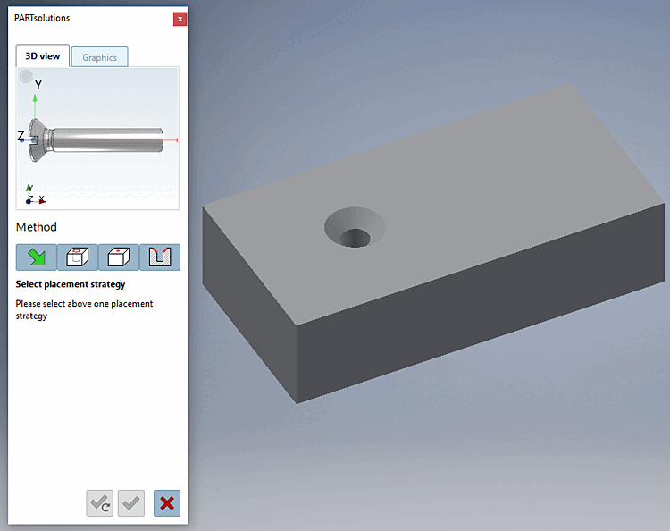Utilisez les boutons ci-dessous pour confirmer le Les placements sont toujours inactifs. En cliquant sur vous pouvez modifier l’action de placement avorter.