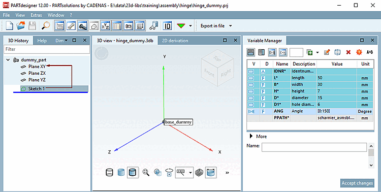 Placer un point d'attache
