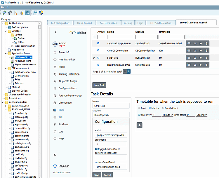 Exemple de "RunScriptTask