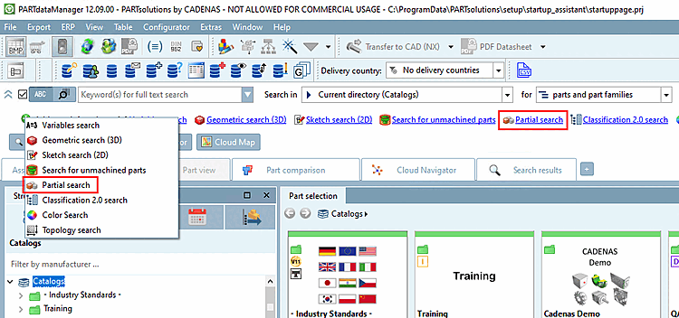 PARTdataManager : Recherche partielle [Partial search]