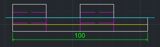 Exemple de résultat dans AutoCAD