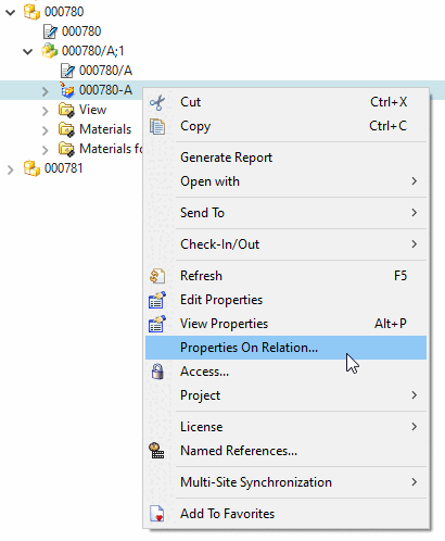 Propriétés en relation avec...