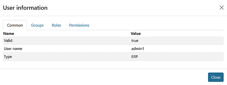 Informations sur l'utilisateur