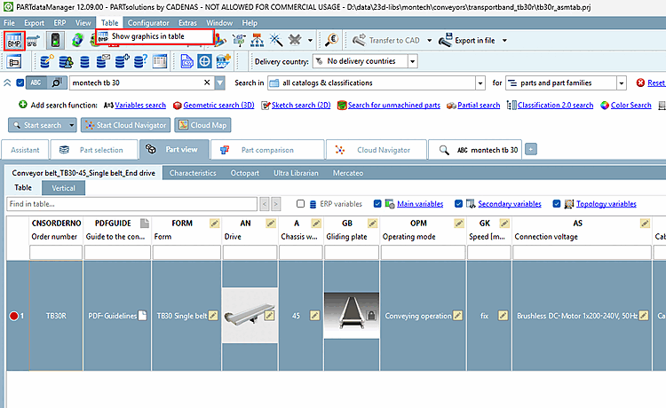 Exemple de calcul : Domaines de valeurs avec graphique