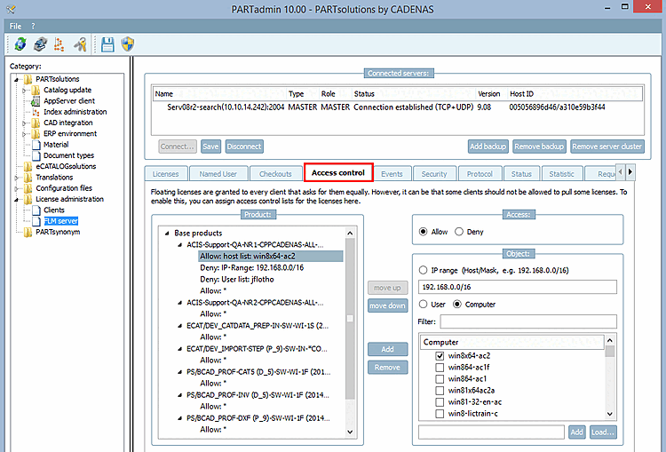 Restrictions d'accès [Access control]