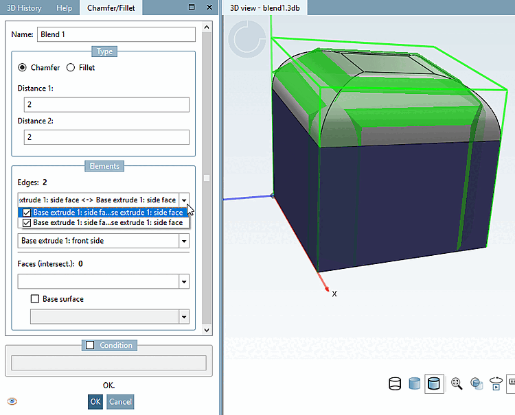 Effectuer des modifications au choix