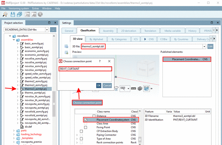 Choose connection point (for assembly)