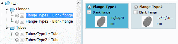 PARTdataManager "Part selection":Use of project preview images - Selection of project level