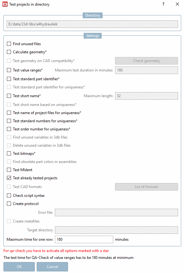 Test projects in directory Test projects in directory