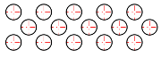 Exemple : largeur = 10 éléments, hauteur = 3 éléments
