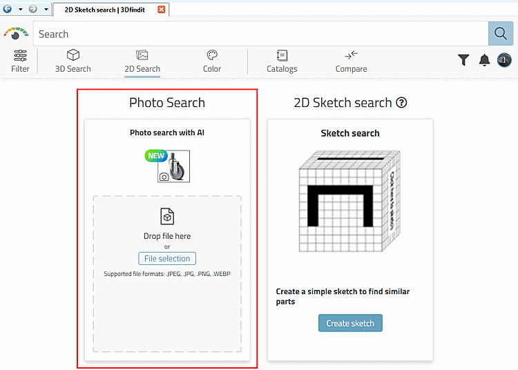 Sélection "Recherche de photos [Photo Search]