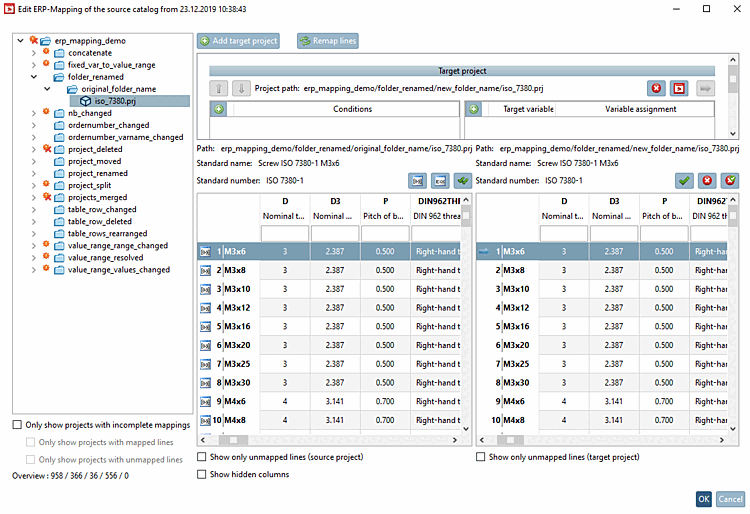 Changement de nom détecté