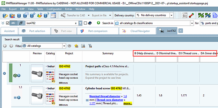 Variable avant - Description de la variable après
