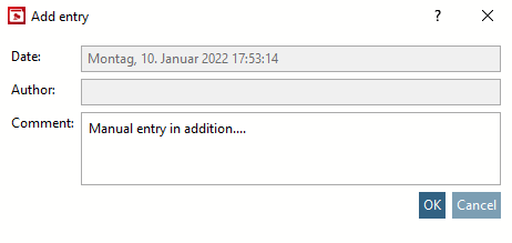 Ajouter une entrée [Add entry]