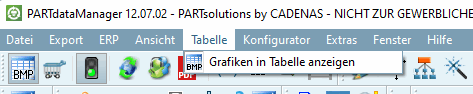 Tableau [Table] Menu