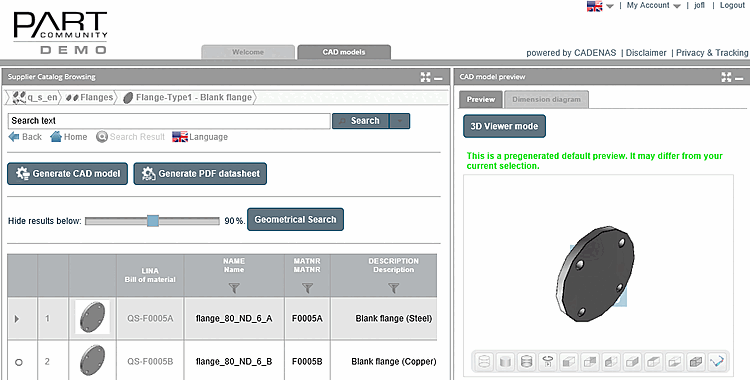 PARTcommunity Vue des pièces