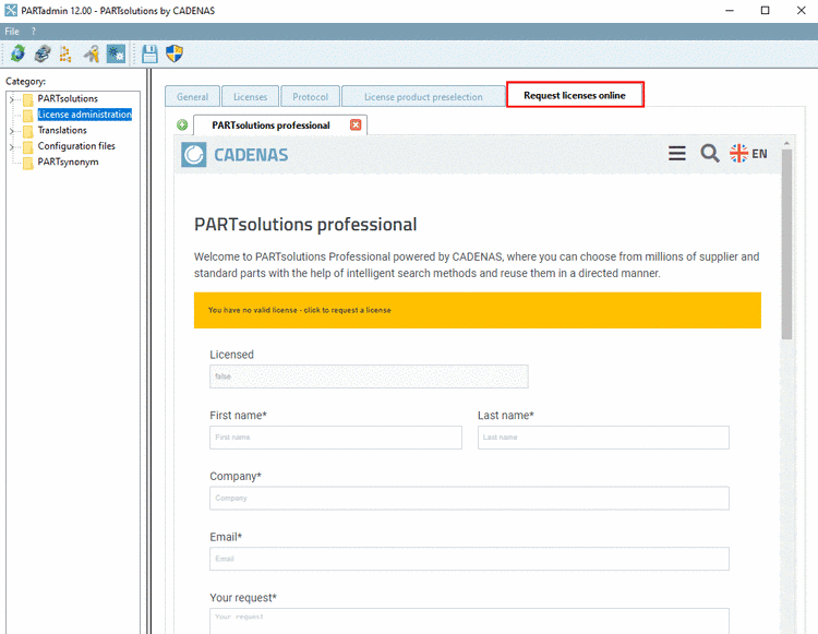 Online registration and licensing