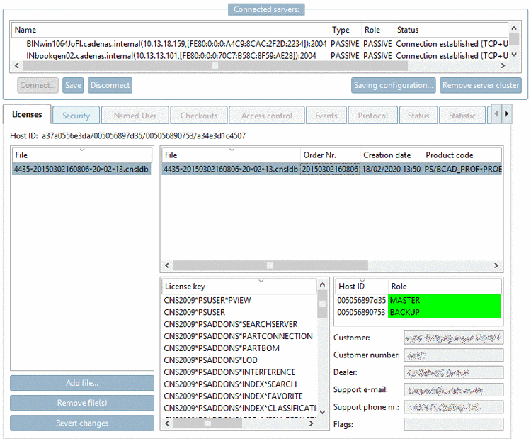 Standard status lights