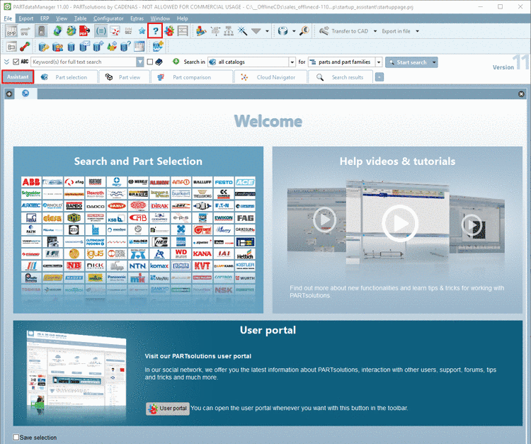 Tabbed page -> "Licensed users"