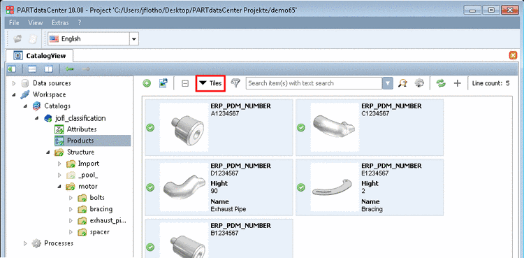 Only the changed key is contained in the configuration file