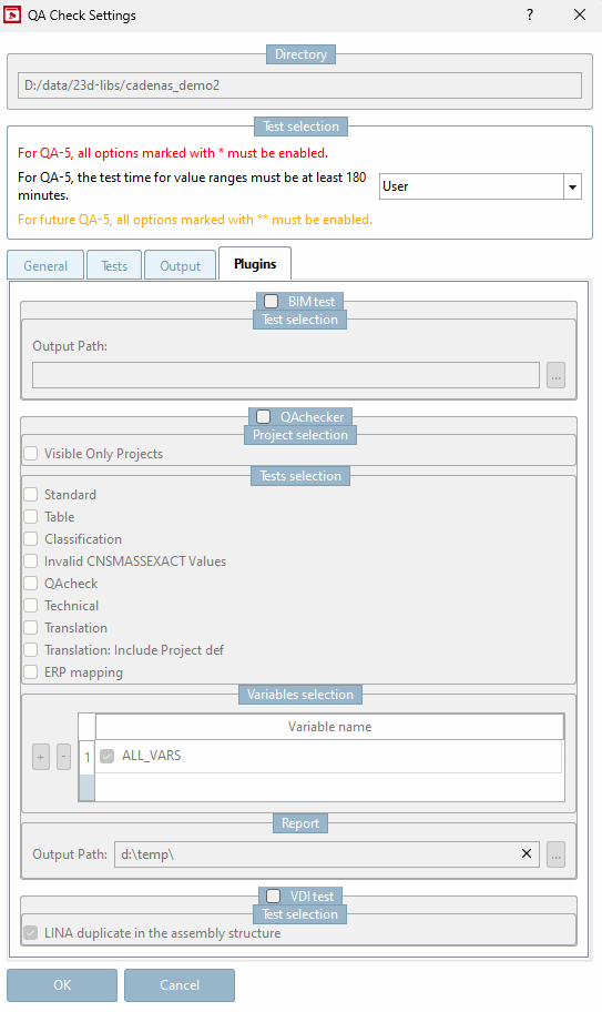 Onglet "Plugins [Plugins]