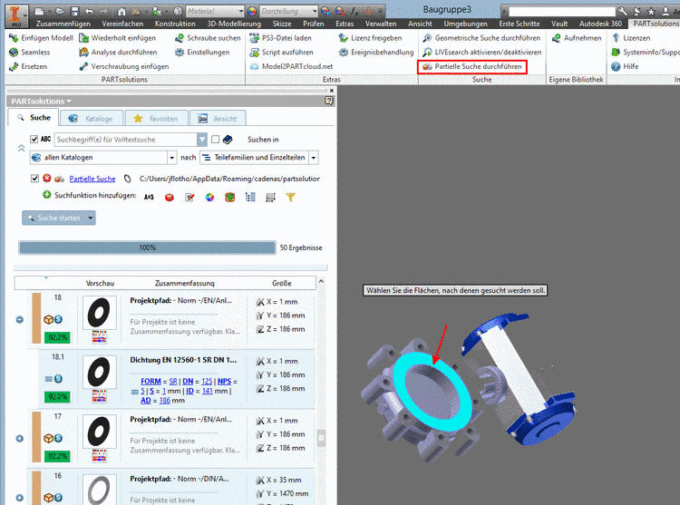 Example from Inventor
