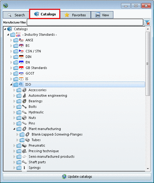 Dialog box "Class variables" in PARTproject