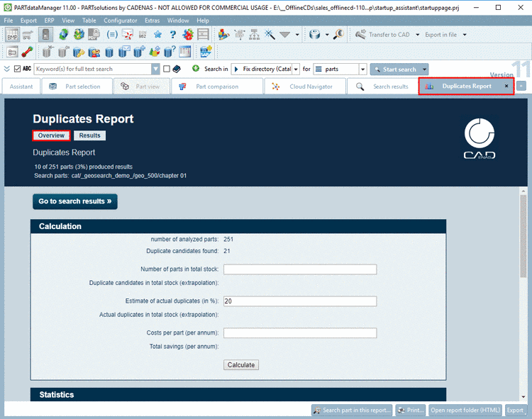 Dialog box "Select catalog"