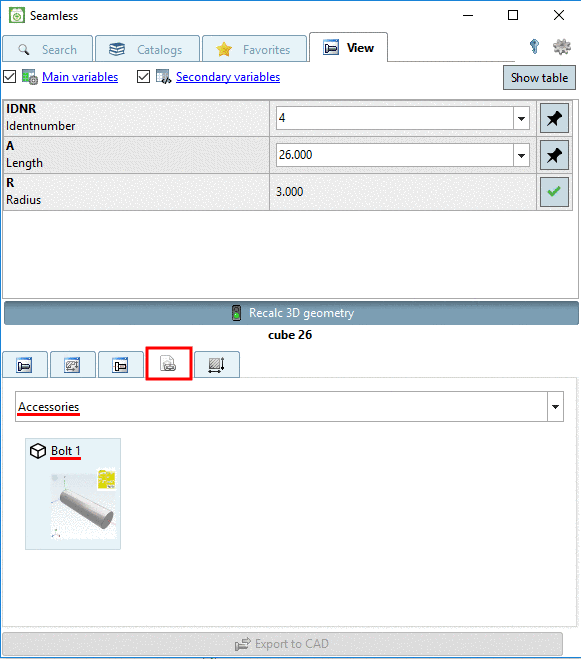 Selection of characteristic with IDNR = 3