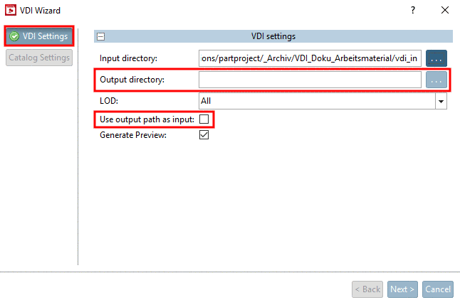 Determine Output directory