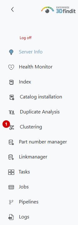 En cliquant sur l'onglet « Clustering » , vous accédez à la vue d'ensemble du compte actuel.