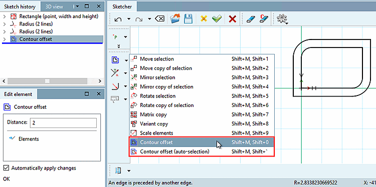 Résultat de l' offset de contour [Contour offset]