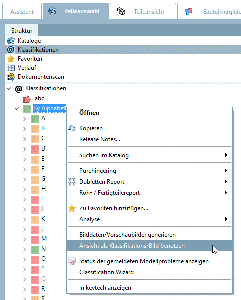 Use view as classification picture