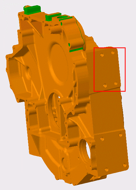 PRT (CREO PARAMETRIC) part with holes