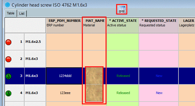 Example: Material in the form of a picture