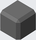 Creo 4.0 : Chanfrein d'angle