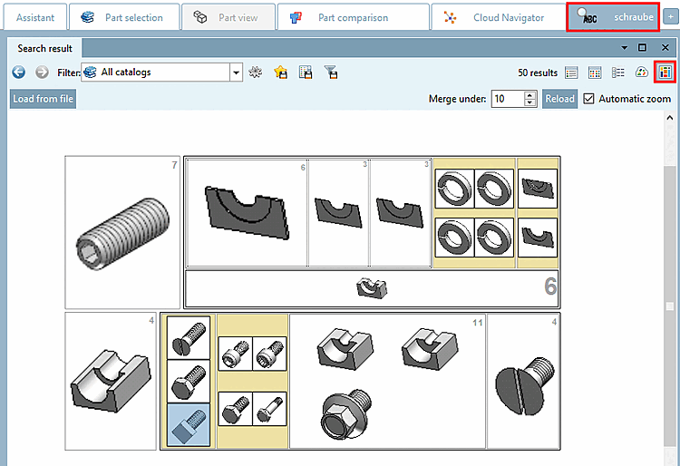 Mode d'affichage "Partition Map" dans PARTdataManager