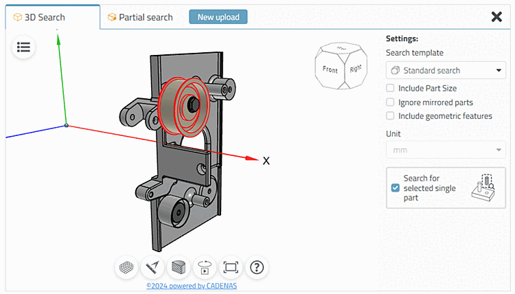 Pièce sélectionnée