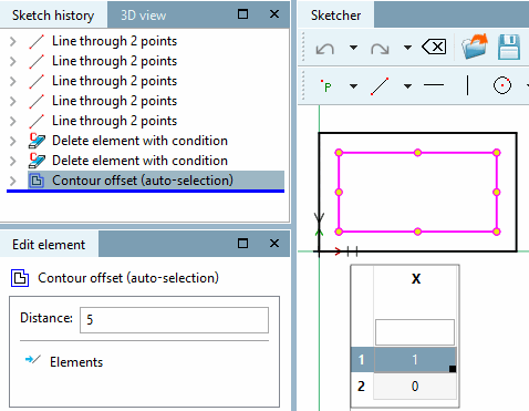 Ligne triangulaire supprimée