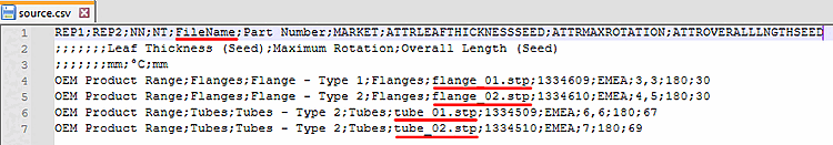 Fichier CSV > colonne du nom de fichier