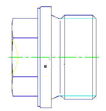 Vue technique (vue de face)