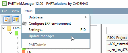 Appel du gestionnaire de mise à jour [Update manager]