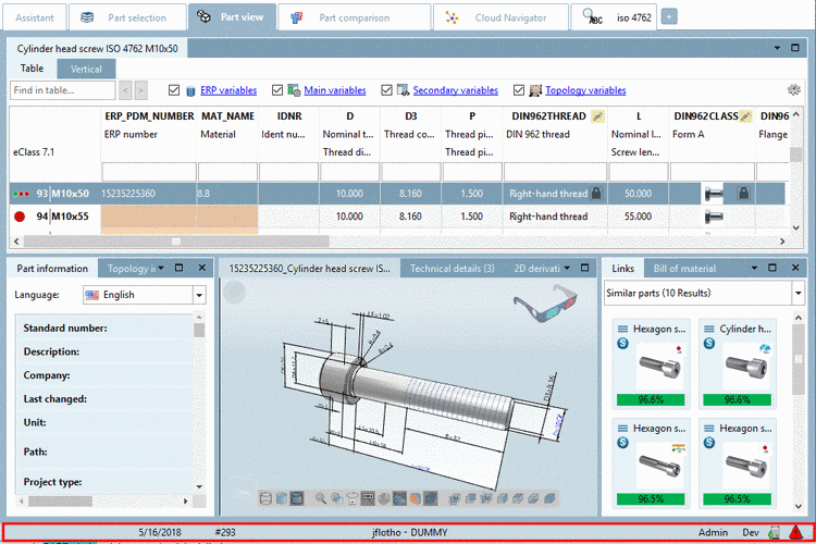 Example PLM Synchro: Node Editor > Conversion path