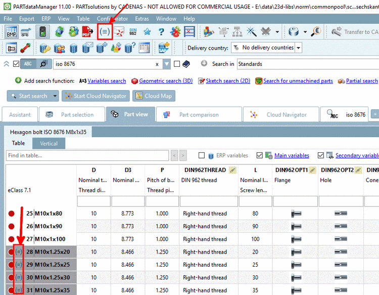 Dimensions that should be avoided: Filter off