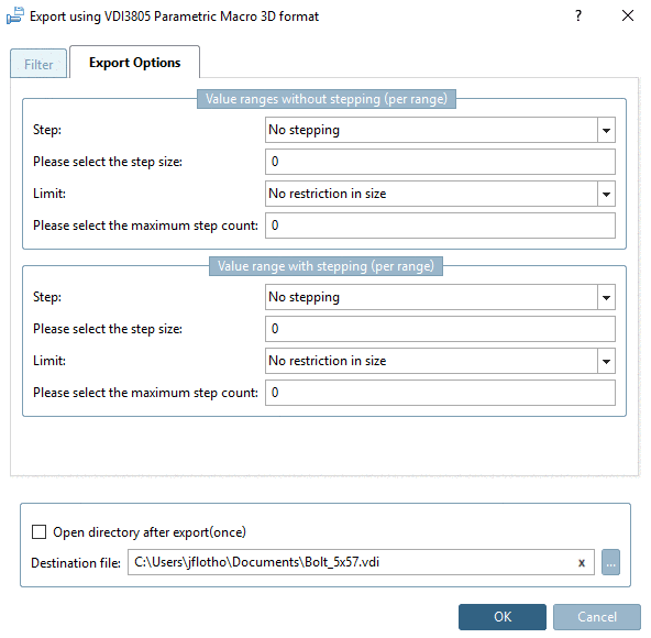 When searching for "schraube" in an english user interface in the popup window you can see that the hit is based on an accordance in path and description.