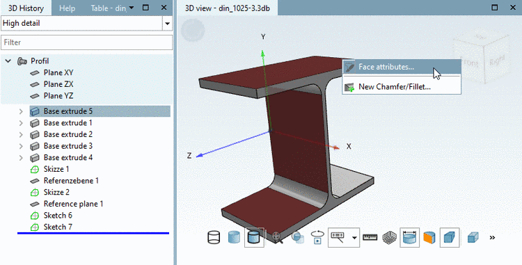 Standard number and Standard title in PARTdataManager