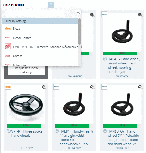 Variable highlighted with star icon